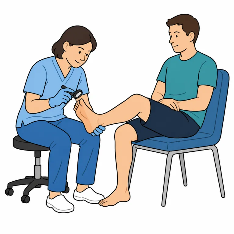podiatry（足病学・noun）の覚え方イラスト