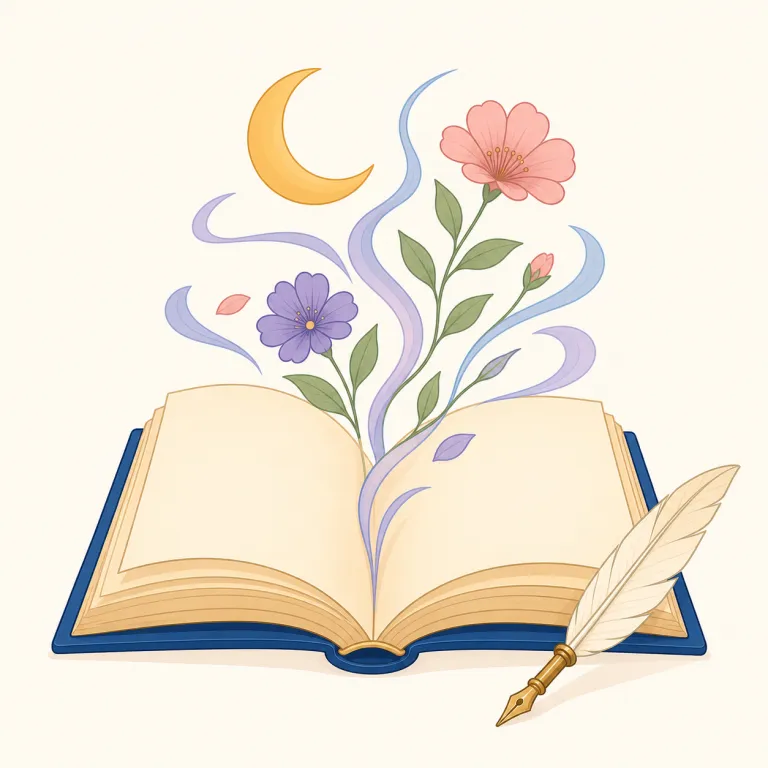 poetry（詩・名詞）の覚え方イラスト — poet（詩人）や poetic（詩的な）が分かれば、poetry は「詩という表現ジャンル」だと自然につながる