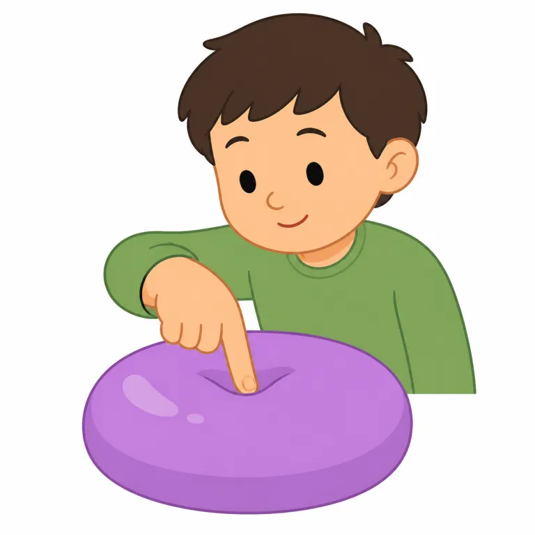 poke（（先などで）突く、突き出る・動詞）の覚え方イラスト — poke は「一点をちょんと突く」という軽い接触で覚えると定着しやすいです