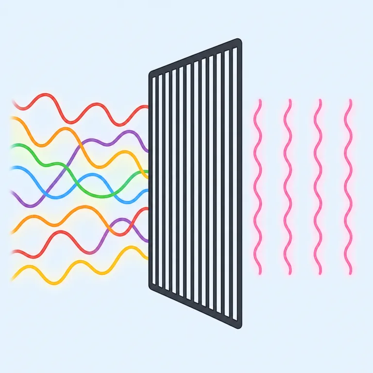 polarization（分極化・名詞）の覚え方イラスト — polarization は polar「両極の」や pole「極」を知っていると覚えやすい語
