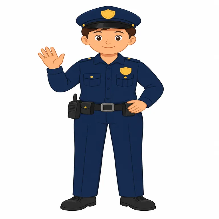 policemanの覚え方イラスト