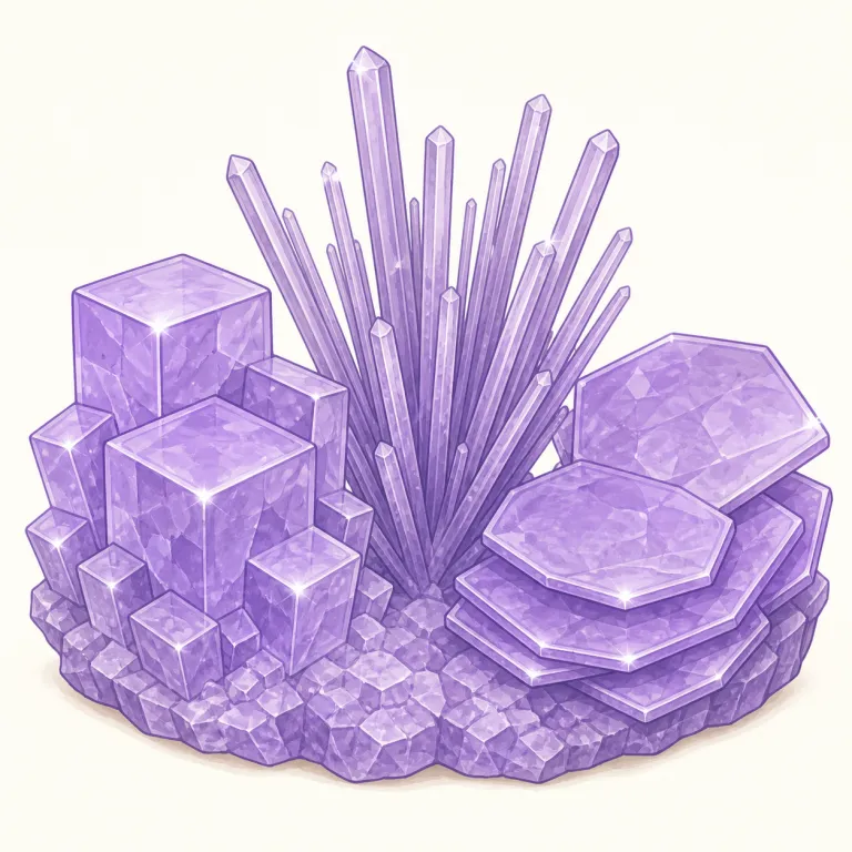 polymorph（（結晶などの）多形・名詞）の覚え方イラスト — poly- は「多い」で polygon, polyglot と同じ仲間、morph は transform や metamorphosis に見える「形・姿が変わる」の核