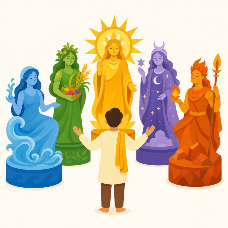 polytheistic（多神教の・形容詞）の覚え方イラスト — まず monotheistic（一神教の）と対で覚えると定着しやすい