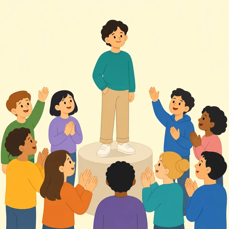 popularity（人気・名詞）の覚え方イラスト — popularity は popular「人気のある」に -ity が付いて名詞になった形で、「人気」「支持されている度合い」を表します