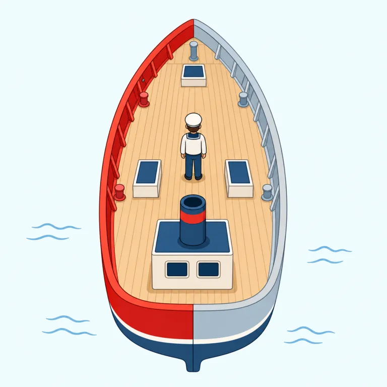 portside（左舷の・形容詞）の覚え方イラスト — 形容詞の portside は「左舷側に付いた、左舷側の」と名詞を修飾する語として覚えると使いやすいです