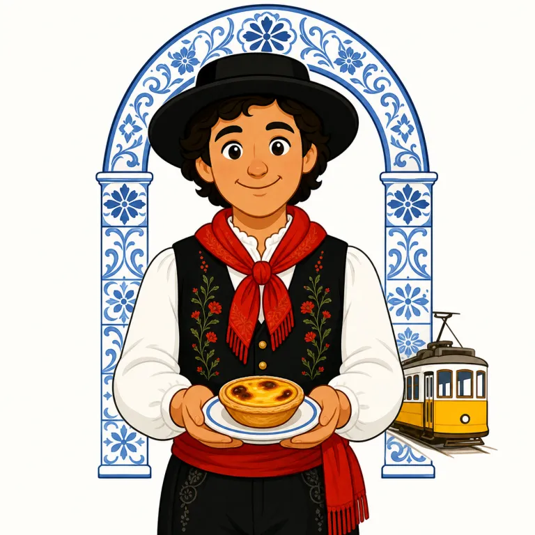 portuguese（ポルトガル人・noun）の覚え方イラスト