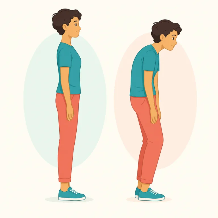 postural（姿勢の、体位の・形容詞）の覚え方イラスト — posture（姿勢）を知っていれば、postural はそのまま「姿勢に関する」と取りやすいです