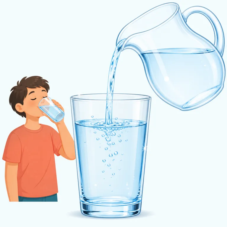 potable（飲用に適した、飲める・形容詞）の覚え方イラスト — 「drinkable」より硬く、日常会話よりも表示・説明文でよく出る語として覚えると残りやすいです