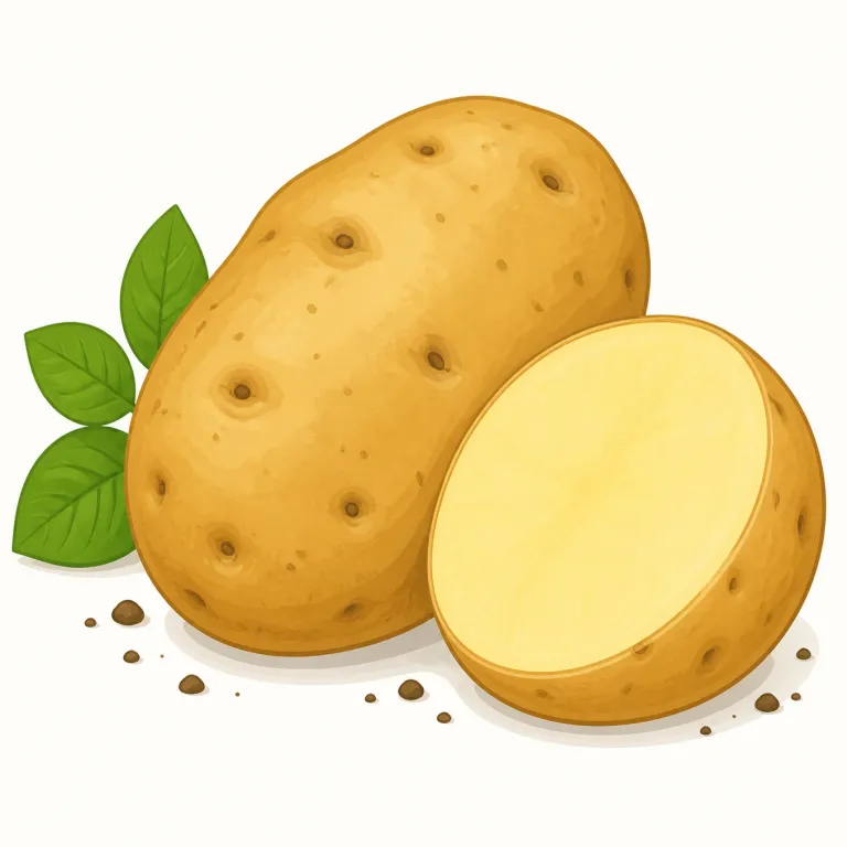 potato（ジャガイモ・名詞）の覚え方イラスト