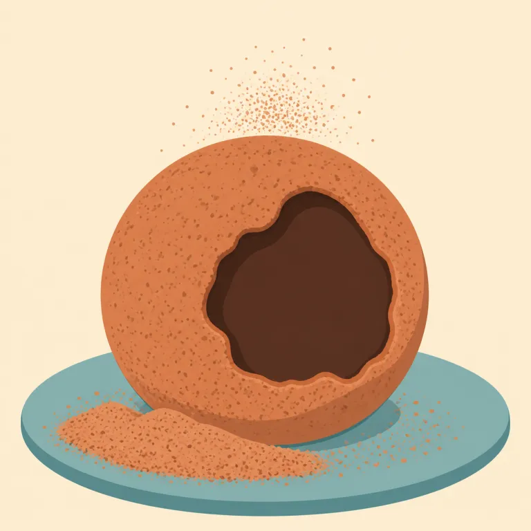 powdery（粉っぽい・形容詞）の覚え方イラスト — powdery はまず powder（粉）が見えるかどうかで決まる語