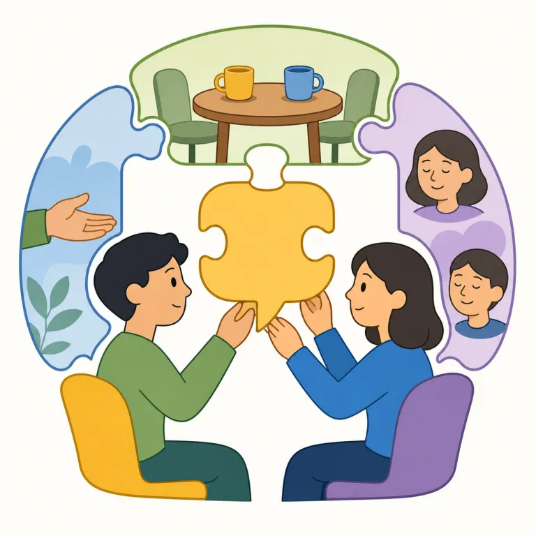 pragmatics（語用論・名詞）の覚え方イラスト — pragmatics は、言語が実際の場面でどう解釈されるかを扱う言語学用語です