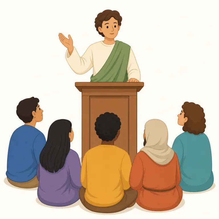 preachingの覚え方イラスト