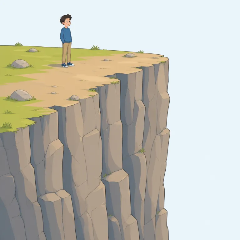 precipice（絶壁・名詞）の覚え方イラスト — price と形が少し似ていますが無関係
