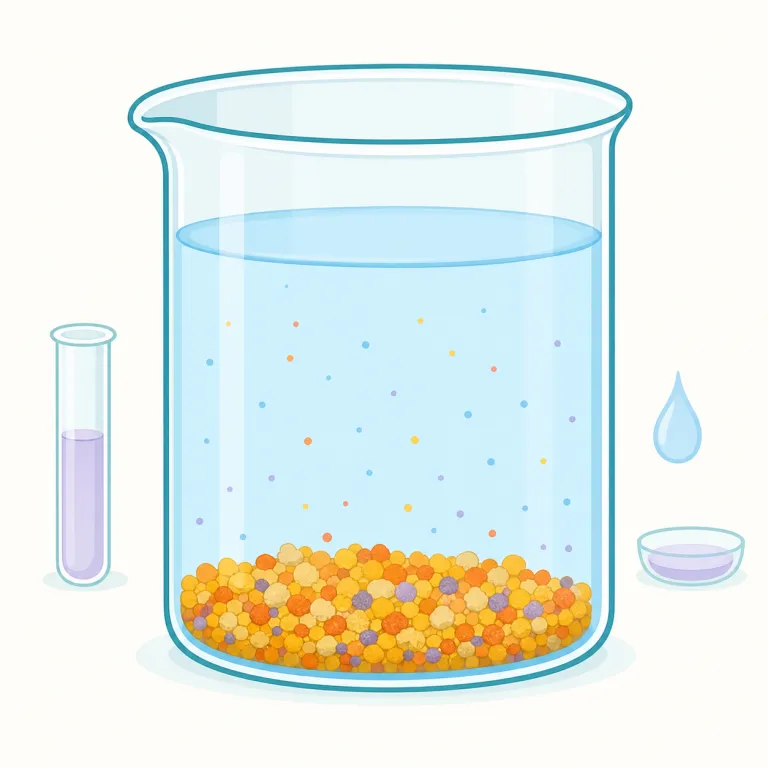 precipitate（沈殿物・noun）の覚え方イラスト