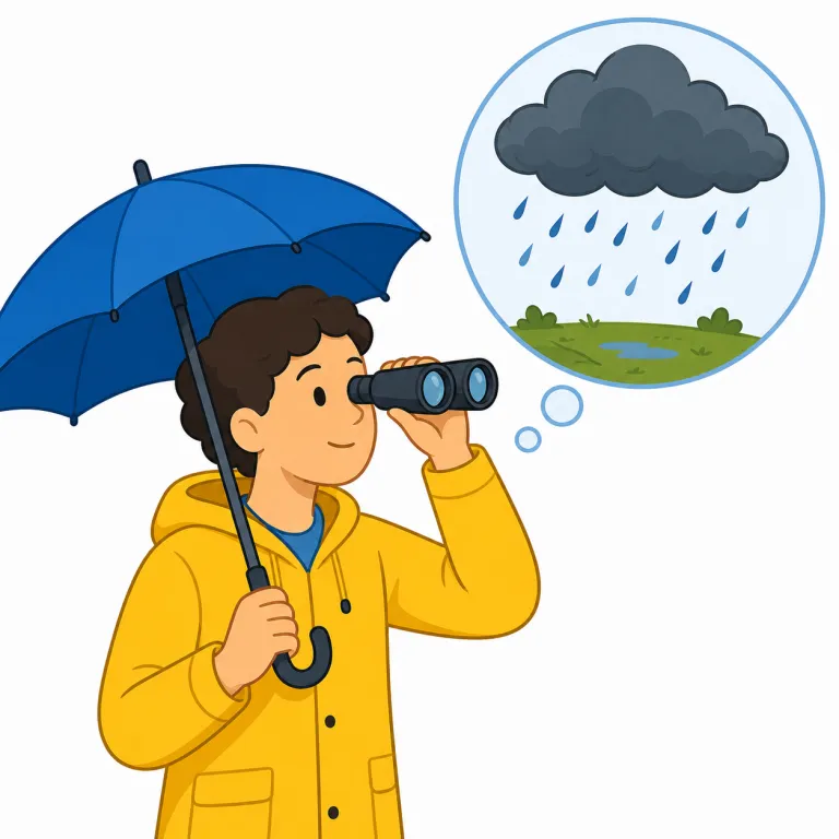 predict（予測する・動詞）の覚え方イラスト — predict は、まず知っている語に分けると覚えやすいです