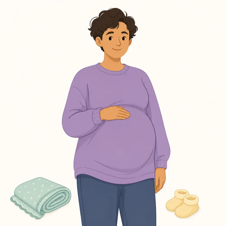 preggo（妊娠中（俗語）・形容詞）の覚え方イラスト — pregnant を知っていればかなり覚えやすい語です