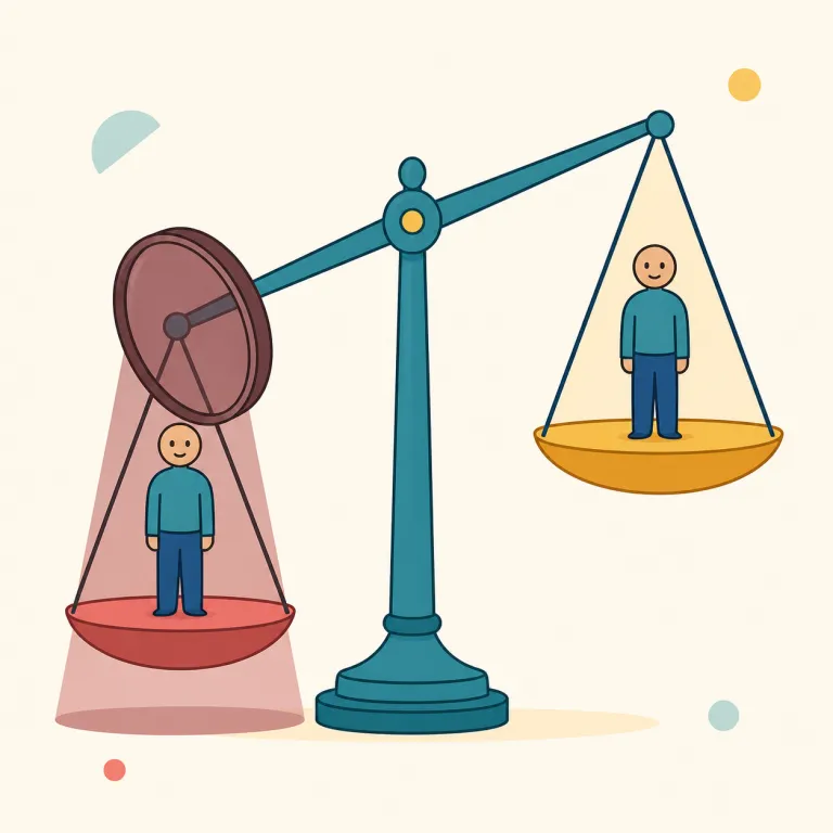prejudicial（有害な・形容詞）の覚え方イラスト — prejudice（偏見）と judicial（司法の）を頭に置くと、prejudicial は『公正な判断をゆがめ、相手に不利・有害になる』感覚で覚えやすい