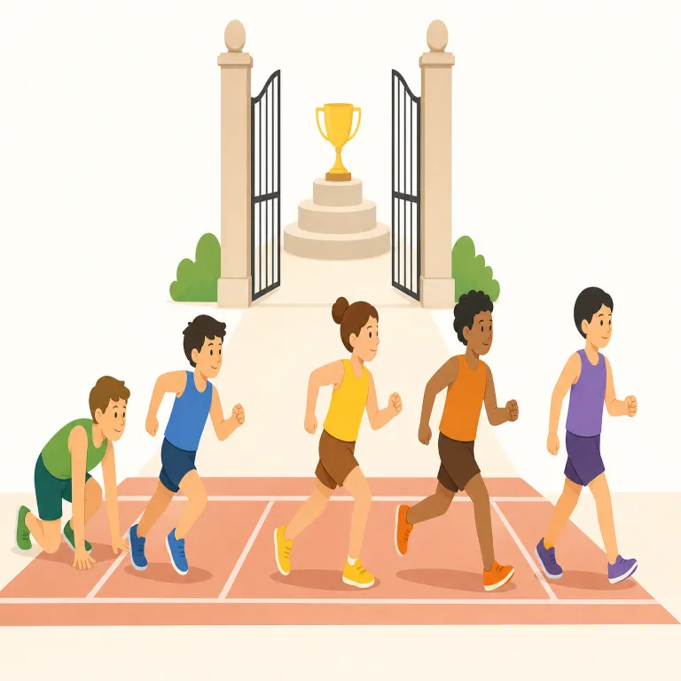 prelim（予選・名詞）の覚え方イラスト — pre- が「前」、prelim は preliminary を短くした語だと押さえると覚えやすい語です