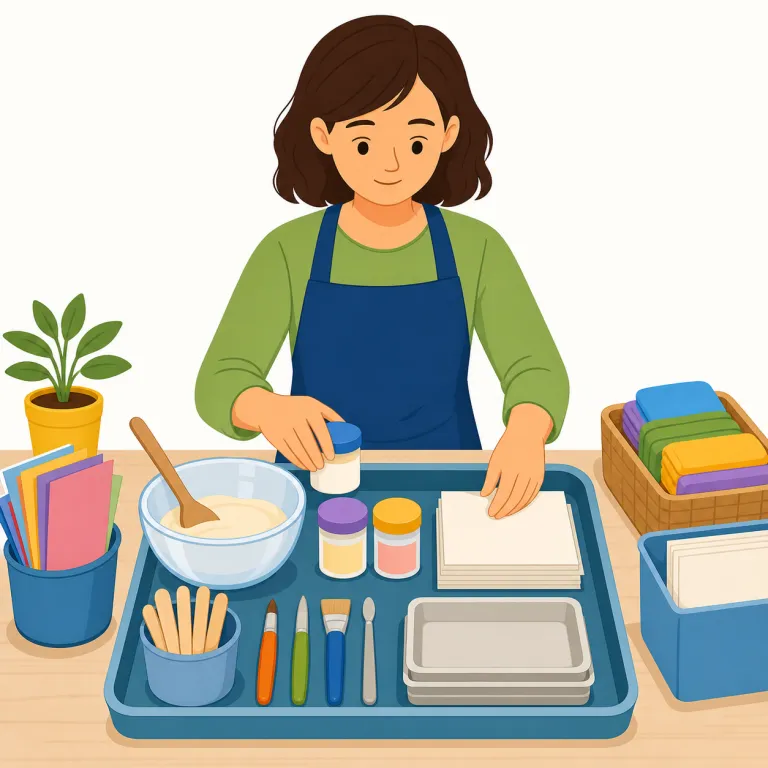 preparer（準備者・名詞）の覚え方イラスト — preparer は prepare「準備する」+ -er「する人」からできた語です