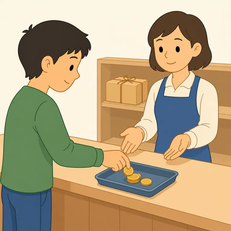 prepay（前払いする・動詞）の覚え方イラスト — このエントリの `prepay` は、商品・サービス・チケットなどを受け取る前に代金を先に払う「前払いする」の意味で覚える