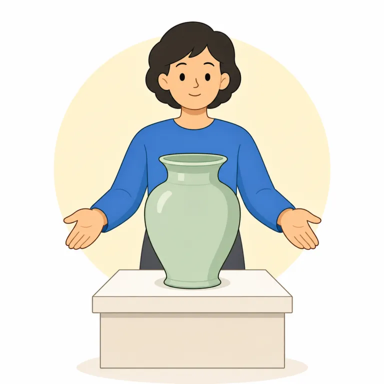 presentation（プレゼンテーション・名詞）の覚え方イラスト — presentation は present「示す、差し出す」から来た名詞で、考えや研究内容を聴衆に向けて整理して見せる発表を指します