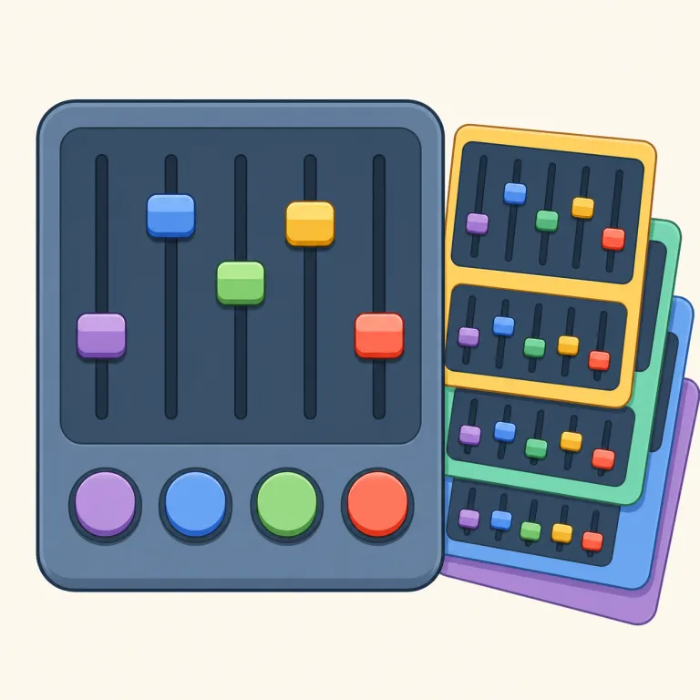 preset（プリセット・noun）の覚え方イラスト