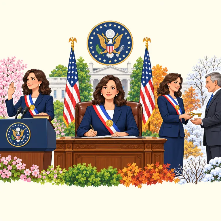 presidency（任期・noun）の覚え方イラスト