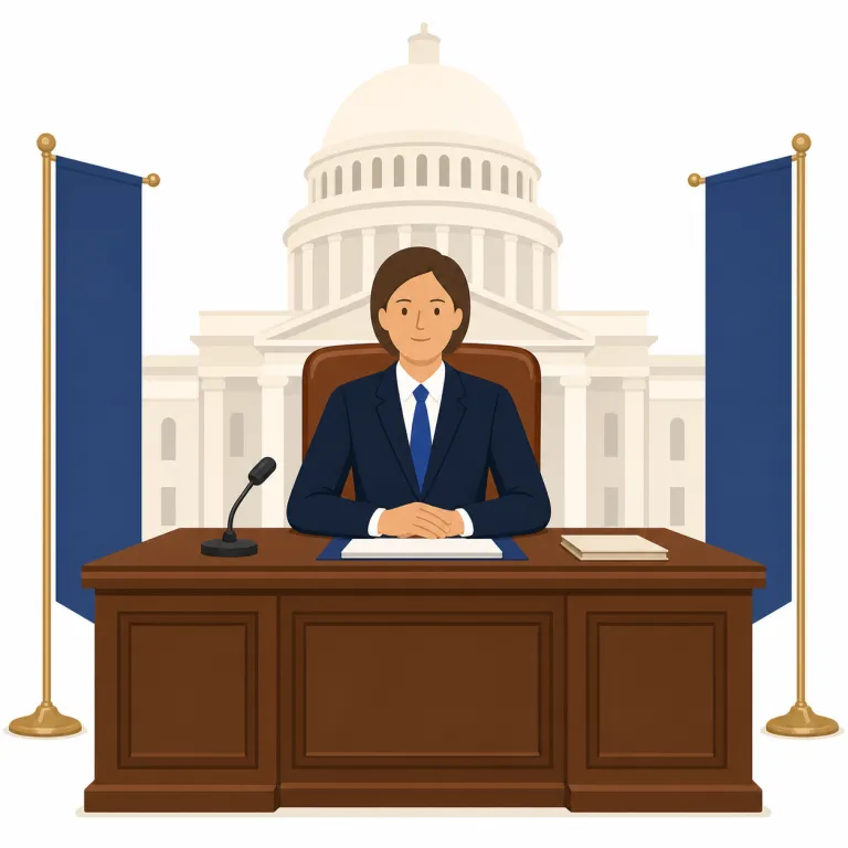 presidential（大統領の・形容詞）の覚え方イラスト — president が分かれば、その周辺語として覚えるのが早い