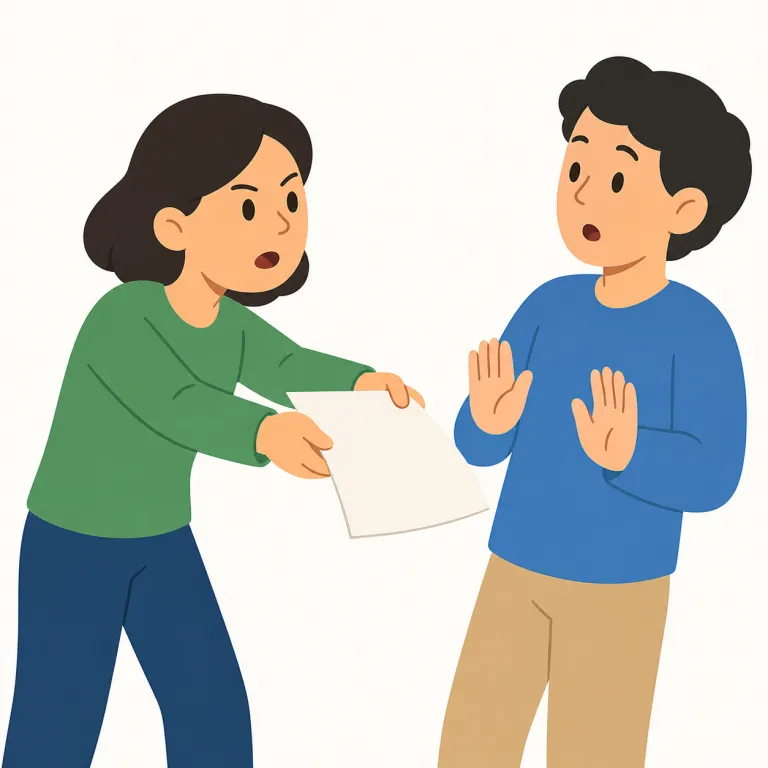 press for（強く求める・句動詞）の覚え方イラスト — press はボタンを「押す」、pressure は「圧力」