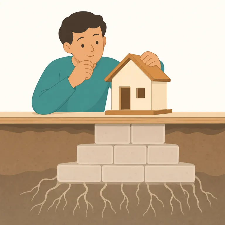 presuppositions（前提・名詞）の覚え方イラスト — この「前提」は、単なる「たぶんこうだ」という仮定ではなく、発言・議論・理論が成り立つためにすでに受け入れられている土台を指す硬い用法