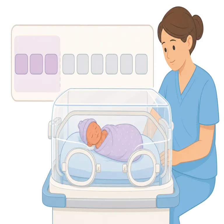 preterm（早産の・形容詞）の覚え方イラスト — pre- は preview, predict のように「前」を表すので、まず「予定より前」とつかむと覚えやすいです