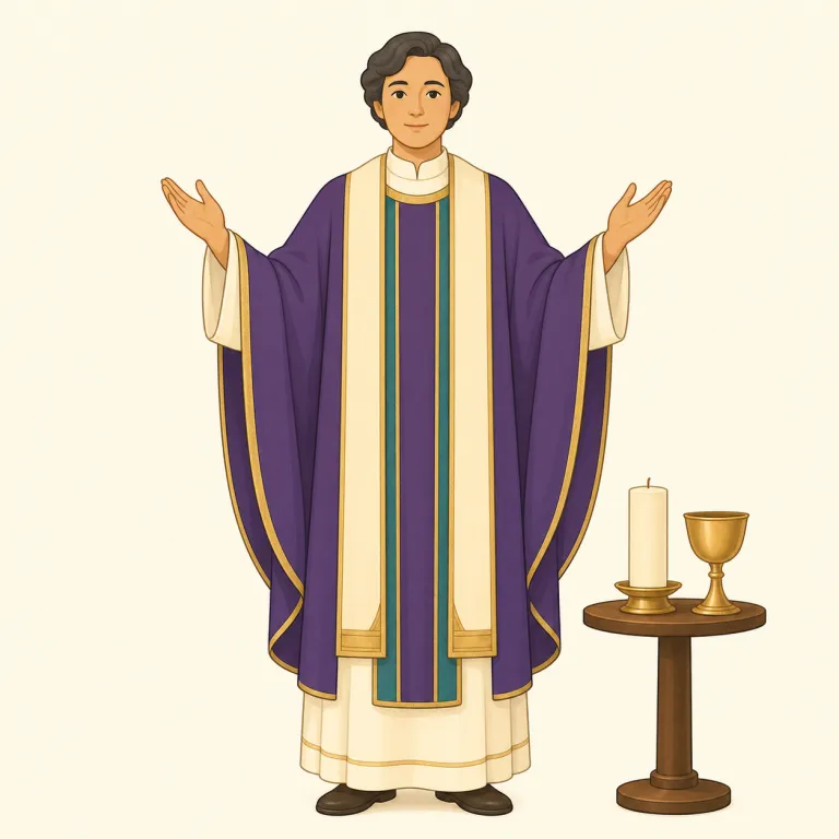 priestly（聖職者の・形容詞）の覚え方イラスト — まず priest「司祭・聖職者」が見えていれば取りやすい語