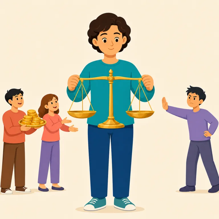 principled（信念のある・形容詞）の覚え方イラスト — principle「原則、信条」を持っている状態が principled です