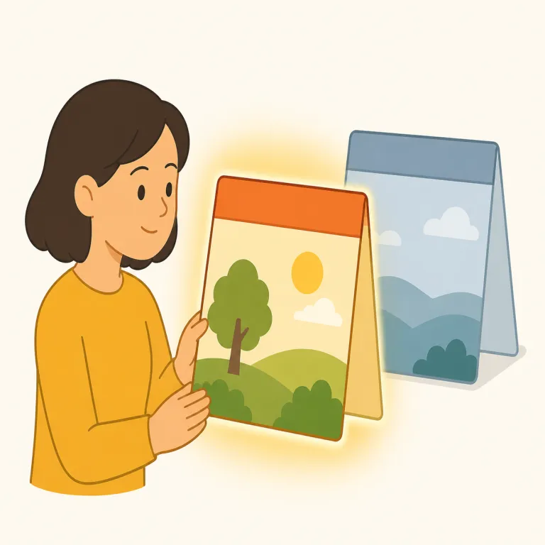 prior（以前の・形容詞）の覚え方イラスト — prior は「基準となる時点より前にある」という硬めの形容詞として、書類・仕事・法律的な文脈でよく見かけます