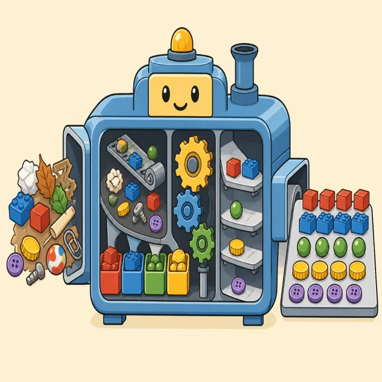 process（処理・noun）の覚え方イラスト