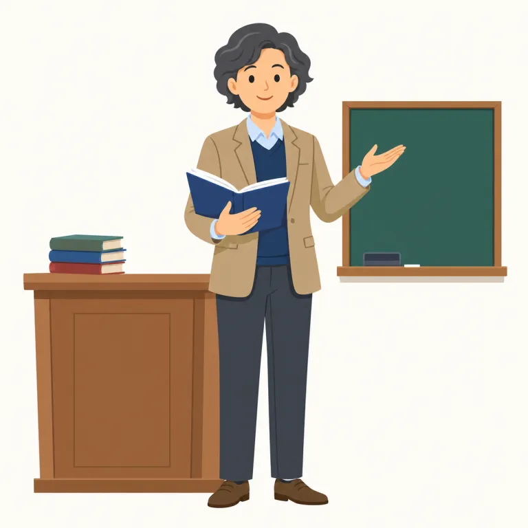 professor（大学教授・名詞）の覚え方イラスト