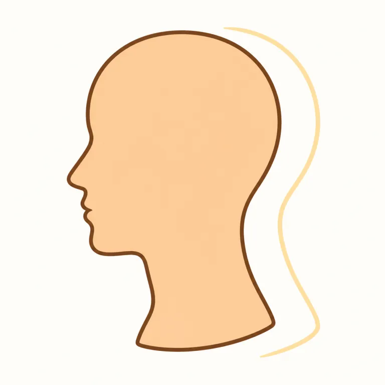 profile（輪郭・noun）の覚え方イラスト