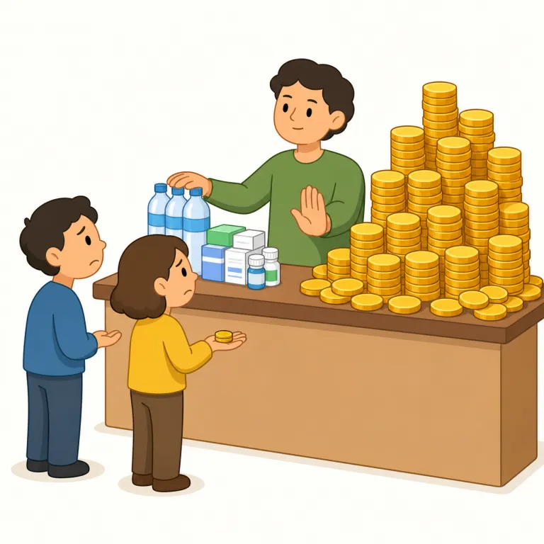profiteering（暴利行為・名詞）の覚え方イラスト — まず `profit`「利益」が見えることを確認し、そこに `-eer` が付くと `profiteer` で「利益をあさる人」、さらに `-ing` でその行為全体になります