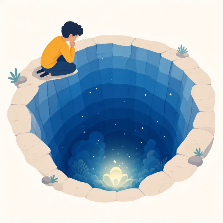 profound（深い、深遠な、重大な・形容詞）の覚え方イラスト — まず deep を基準に置くと覚えやすいです