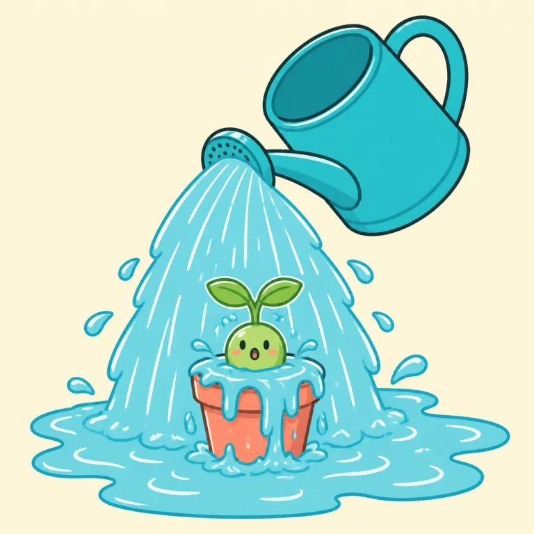 profusely（やたらと・adverb）の覚え方イラスト