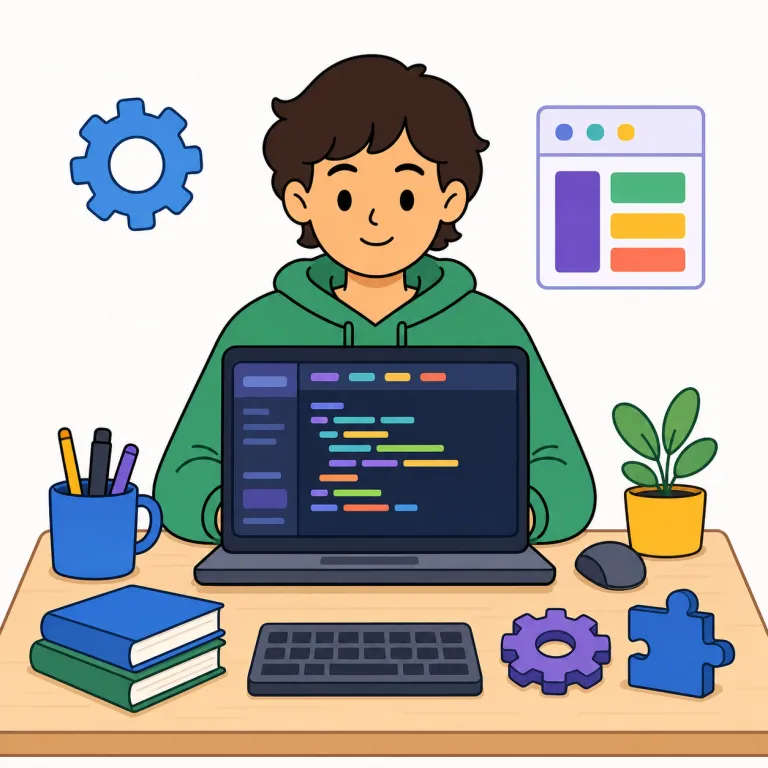 programmer（プログラマー・名詞）の覚え方イラスト