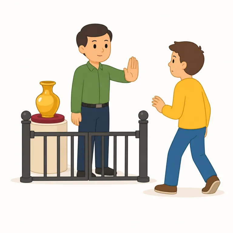 prohibit（禁止する・動詞）の覚え方イラスト — prohibit は「公式に許さない、規則で禁じる」と覚えます