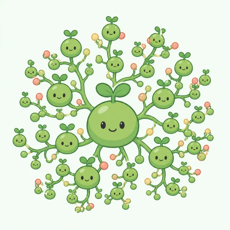 proliferate（増殖する、急増する・動詞）の覚え方イラスト — prolific（多産な・多作の）を知っていると覚えやすく、proliferate はその“どんどん数が出て増える”感じの動詞版と考えると定着しやすいです