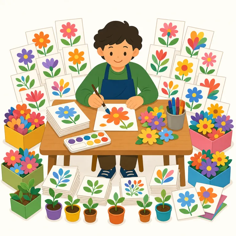 prolifically（盛んに・副詞）の覚え方イラスト — prolifically は prolific + -ly