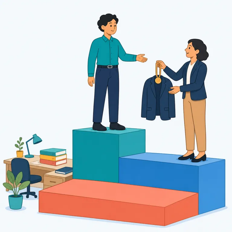 promotable（昇進可能な・形容詞）の覚え方イラスト — promote「昇進させる」に -able「〜できる」を加えた形なので、「昇進させることができる人材」と覚えると定着しやすい語です