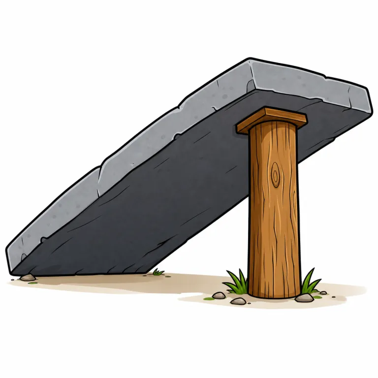 prop（支える・verb）の覚え方イラスト