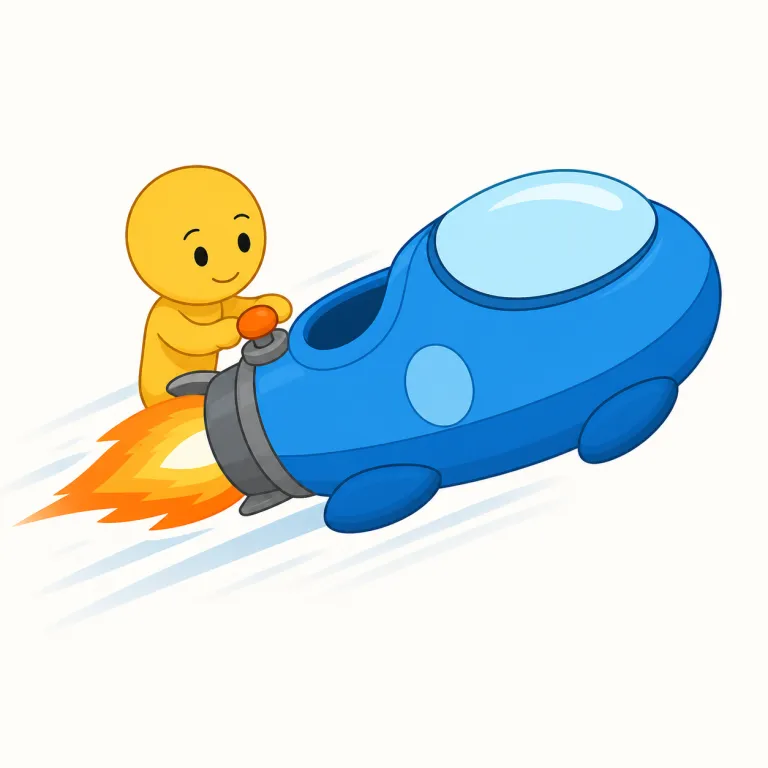propel（推し進める、前進させる・動詞）の覚え方イラスト — push を強くして、勢いがついてそのまま前へ進む感じが propel