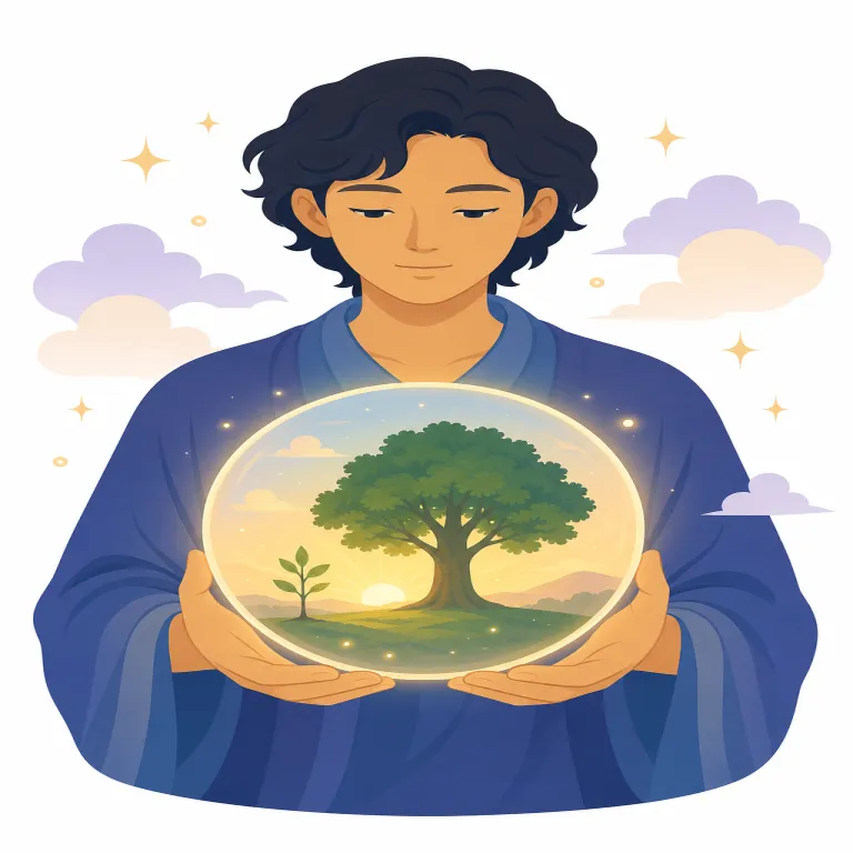 prophetic（予言的な・形容詞）の覚え方イラスト — prophet（預言者）を知っていれば、prophetic はそこに形容詞の -ic が付いた形だと見抜けます