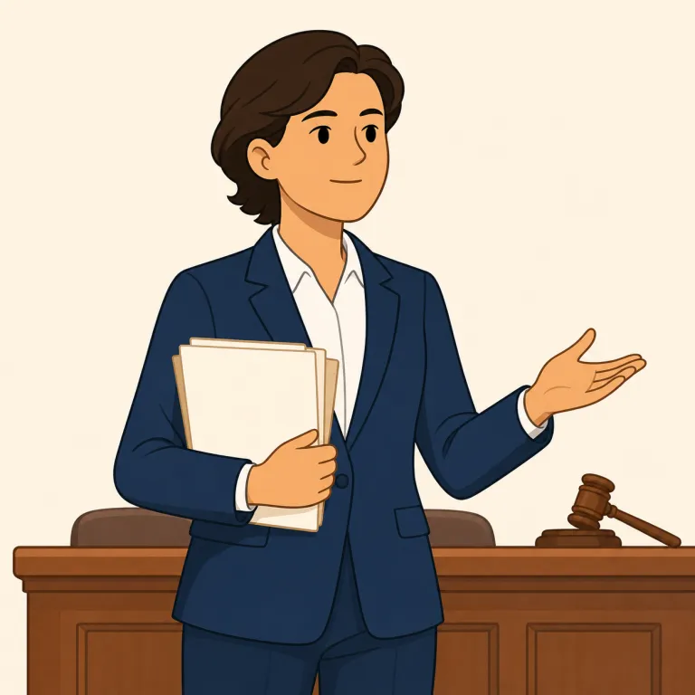 prosecutor（検察官・名詞）の覚え方イラスト — prosecutor は prosecute「起訴する・訴追する」+ -or「する人」で捉えると覚えやすいです