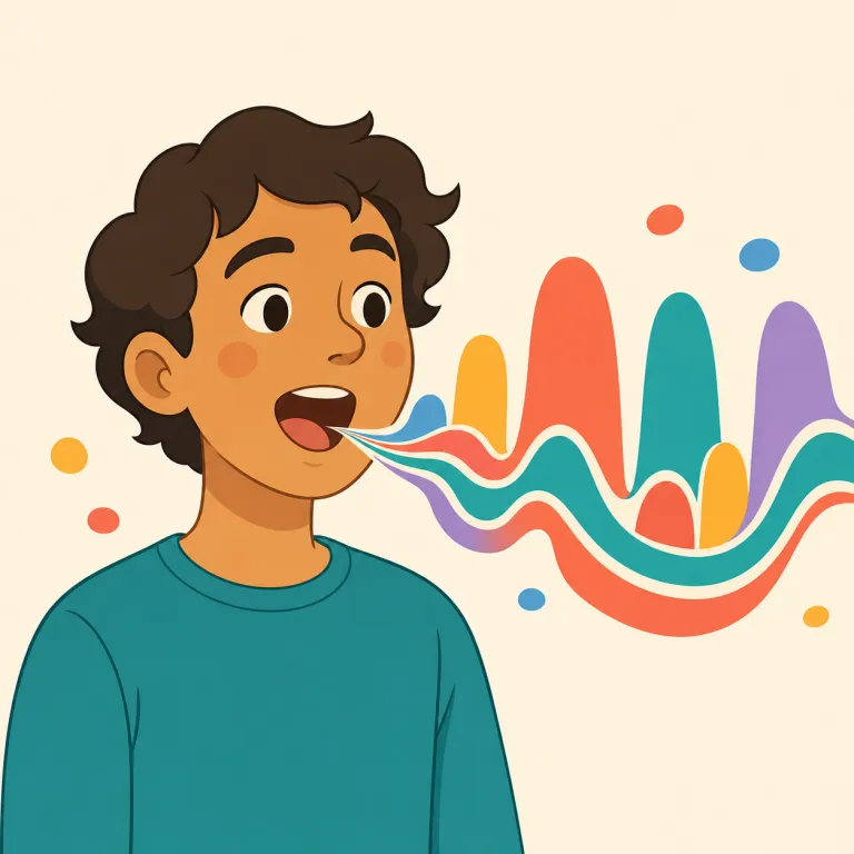 prosodic（韻律的な・形容詞）の覚え方イラスト — prosodic は名詞 prosody（韻律）をそのまま形容詞化した語なので、まず prosody → prosodic のセットで覚えると定着しやすいです
